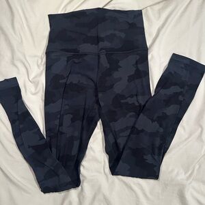 Lululemon Align Black Camouflage Leggings